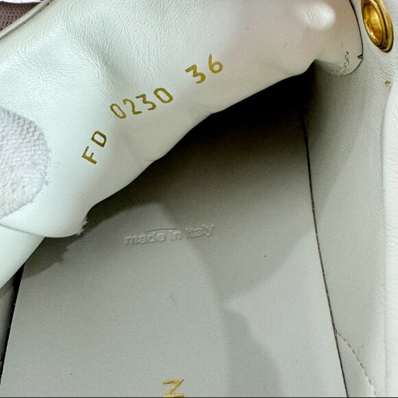 LOUIS VUITTON White Leather LV Crafty Time Out Women's Sneakers 36 - 6US - Picture 7 of 12